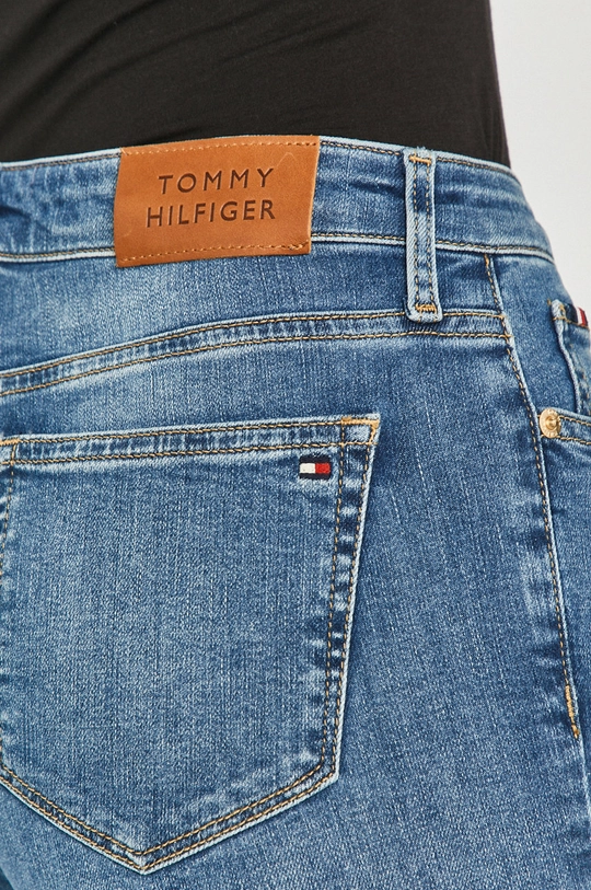 modrá Tommy Hilfiger - Rifľové krátke nohavice