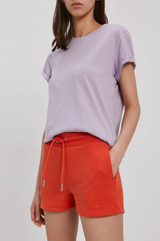 oranžna Kratke hlače Superdry Ženski