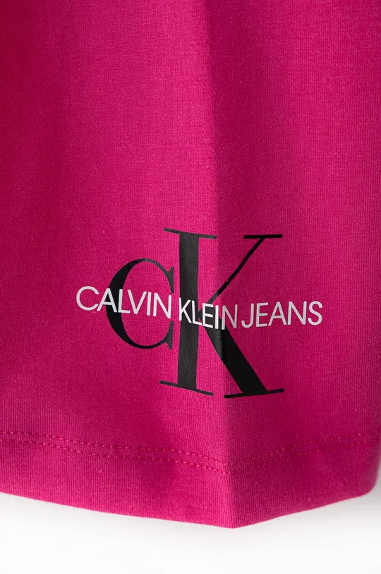 Calvin Klein Jeans - Detské krátke nohavice 104-176 cm ružová