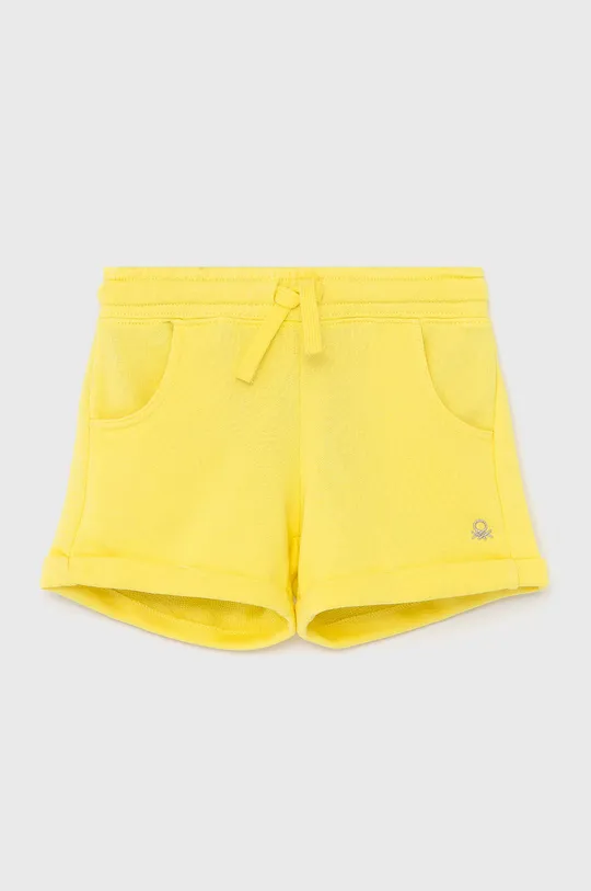 žltá Detské krátke nohavice United Colors of Benetton Dievčenský