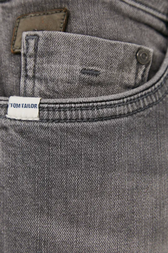 sivá Rifľové krátke nohavice Tom Tailor