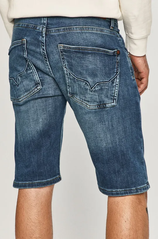 Pepe Jeans - Rifľové krátke nohavice Track 