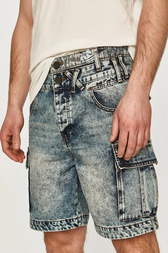 niebieski Desigual Szorty jeansowe 21SMDD01 Męski