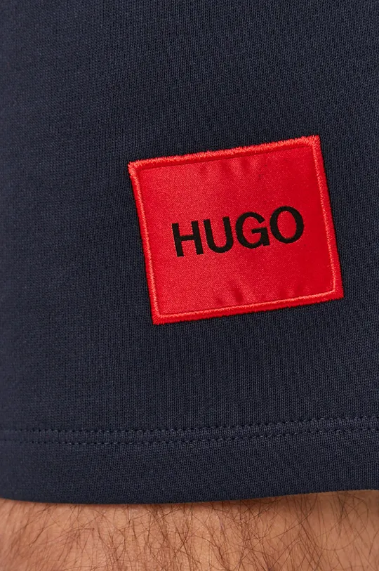 тёмно-синий Хлопковые шорты Hugo