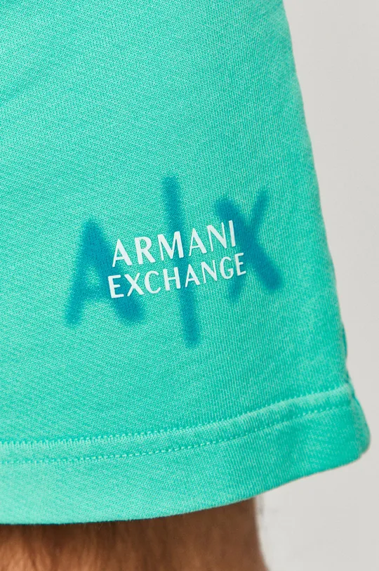 turkusowy Armani Exchange - Szorty 3KZSAL.ZJX1Z