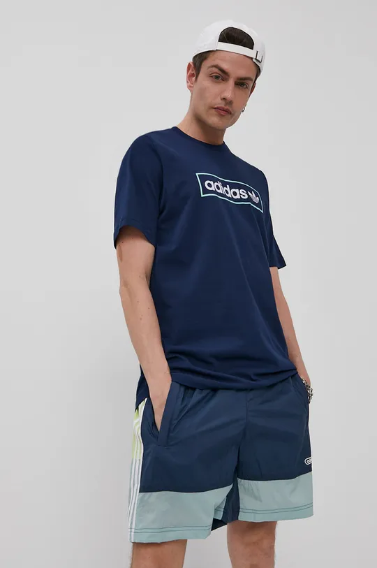 sötétkék adidas Originals rövidnadrág GN3839