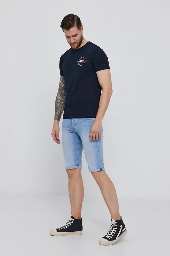 Pepe Jeans Szorty jeansowe niebieski