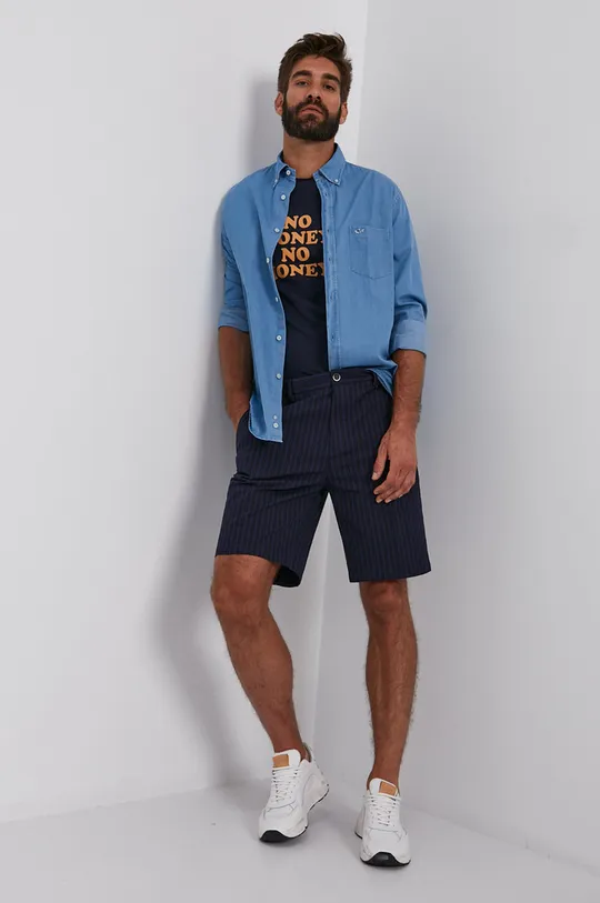 Kratke hlače Sisley mornarsko modra