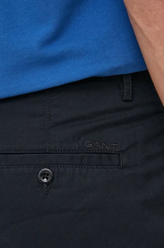 μαύρο Βαμβακερό σορτσάκι Gant