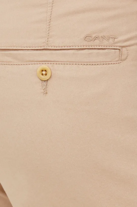 béžová Bavlnené šortky Gant