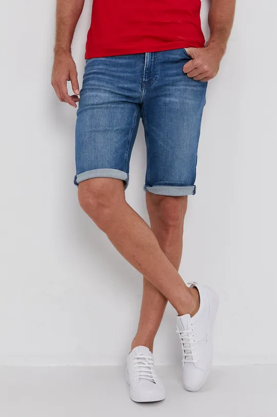 granatowy Calvin Klein Szorty jeansowe Męski