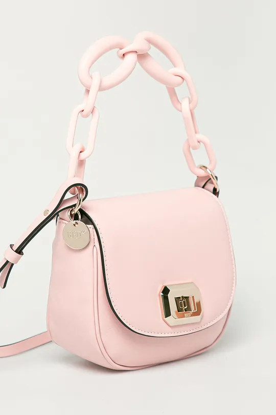 Red Valentino - Bőr táska rózsaszín