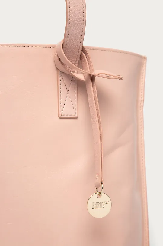 Red Valentino - Bőr táska rózsaszín