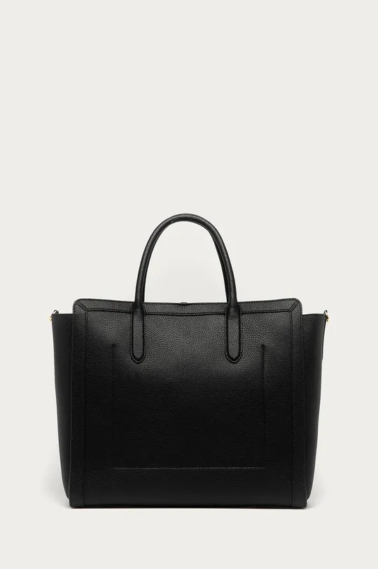 μαύρο Lauren Ralph Lauren - Δερμάτινη τσάντα