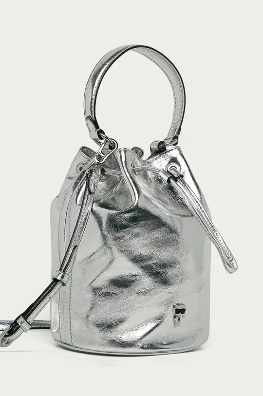 Karl Lagerfeld - Bőr táska ezüst