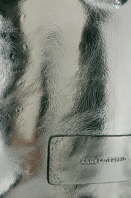 srebrny Karl Lagerfeld - Torebka skórzana 210W3078