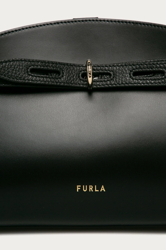 Furla - Torebka skórzana Margherita czarny