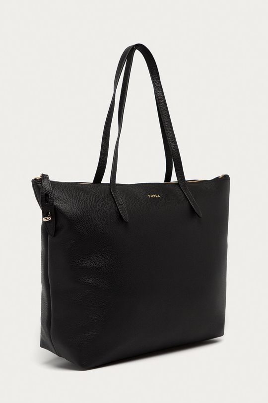 Furla - Kožená kabelka Net černá