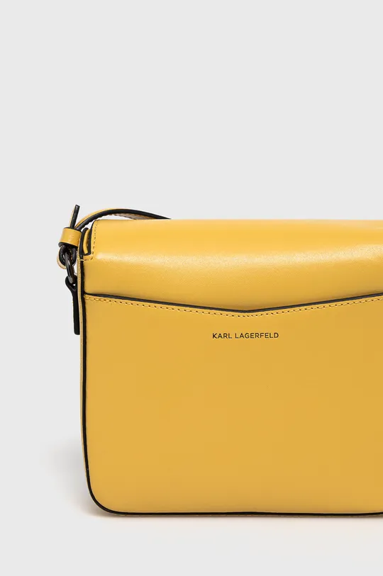 κίτρινο Karl Lagerfeld - Δερμάτινη τσάντα