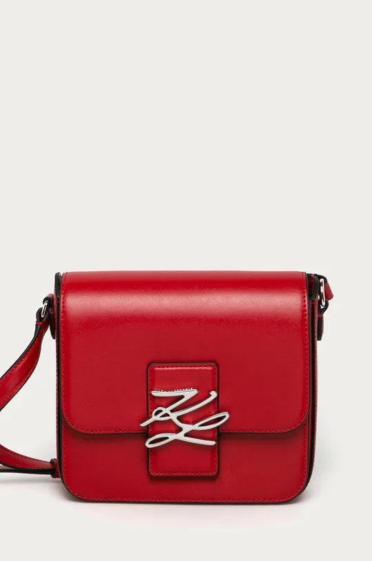κόκκινο Karl Lagerfeld - Δερμάτινη τσάντα Γυναικεία