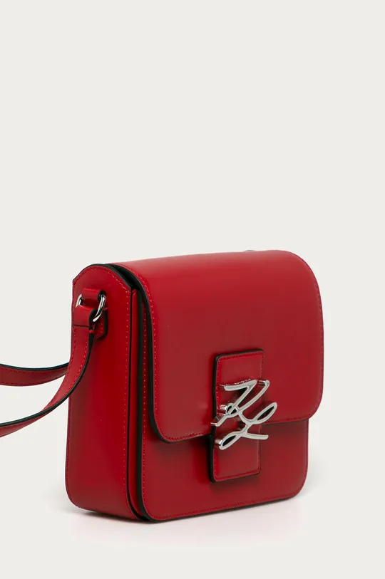 Karl Lagerfeld - Bőr táska piros