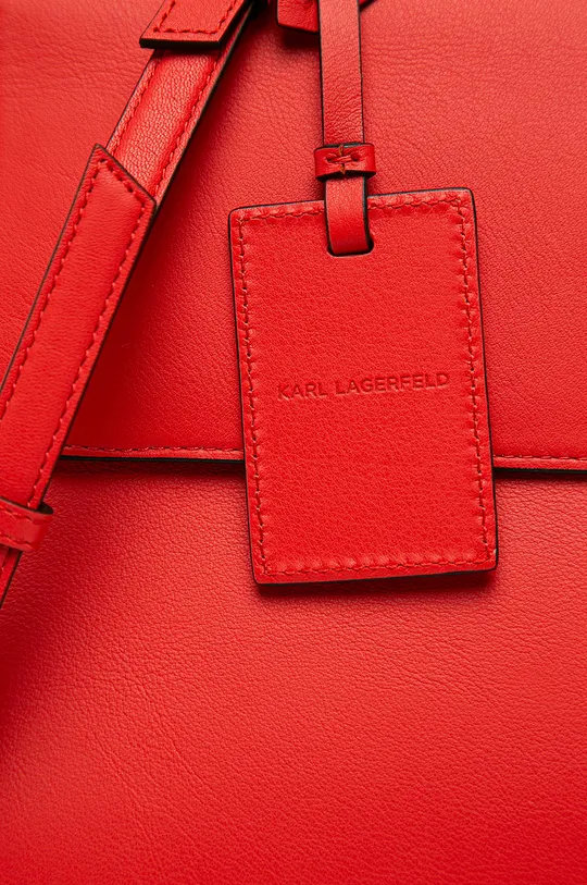 Karl Lagerfeld - Kožená kabelka červená