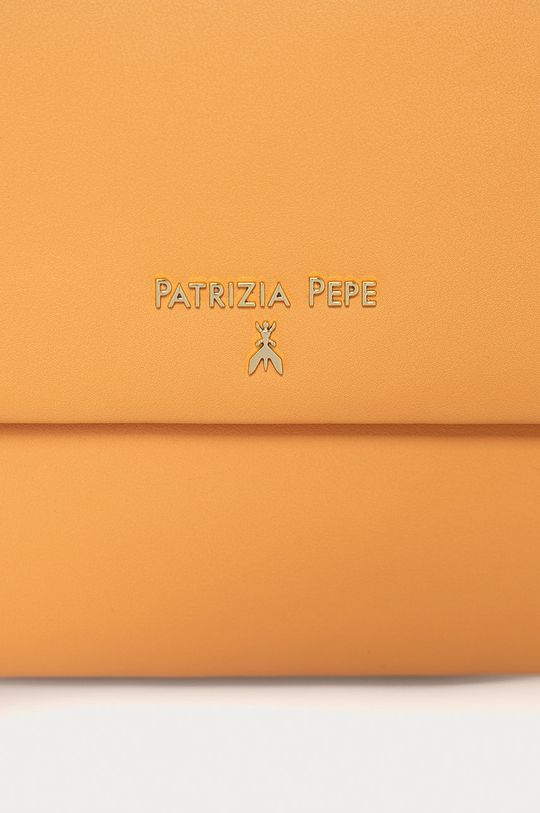 oranžová Patrizia Pepe - Kožená kabelka