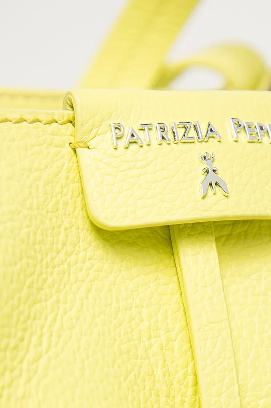 Шкіряна сумочка Patrizia Pepe жовтий