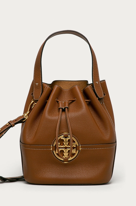 hnedá Kožená kabelka Tory Burch Dámsky