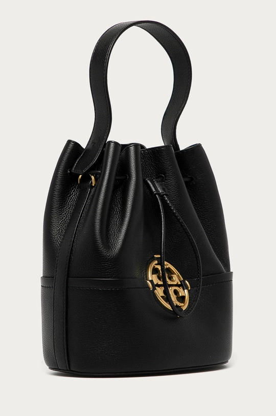 Kožená kabelka Tory Burch čierna