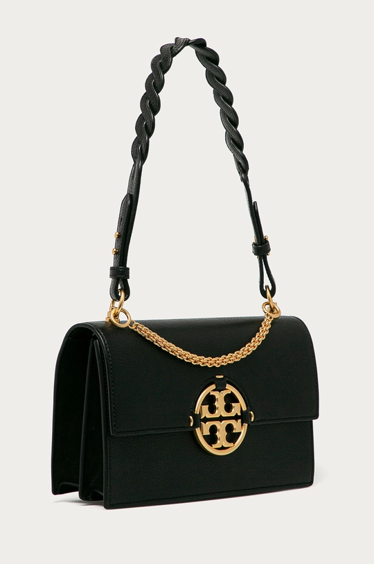 Δερμάτινη τσάντα Tory Burch μαύρο