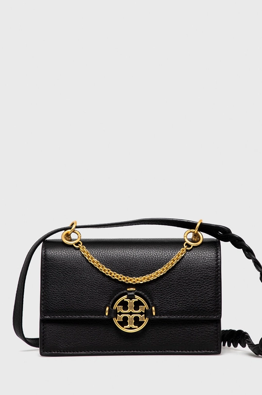 čierna Tory Burch - Kožená kabelka Dámsky