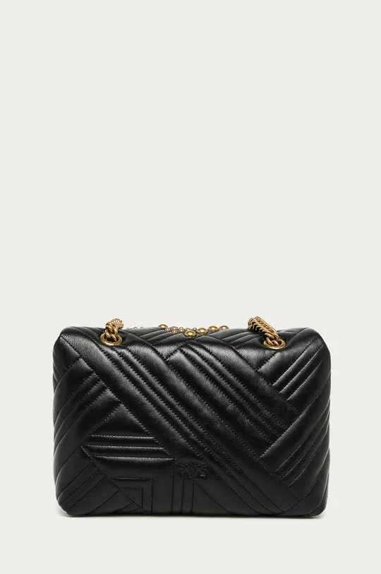 Pinko - Kožená kabelka čierna