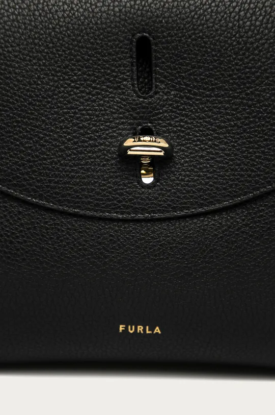 Furla - Kožená kabelka Net čierna