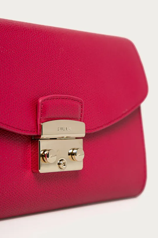 рожевий Furla - Шкіряна сумка Metropolis