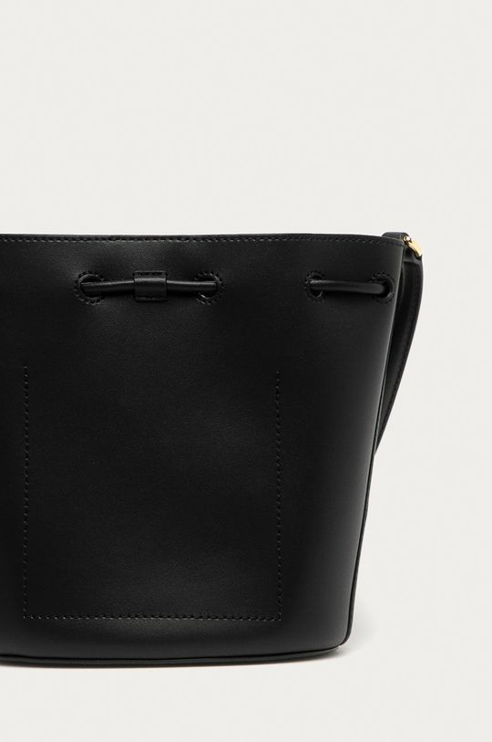 crna Kožna torbica Lauren Ralph Lauren