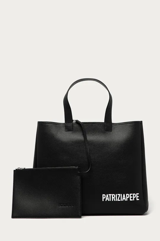 μαύρο Δερμάτινη τσάντα Patrizia Pepe Γυναικεία