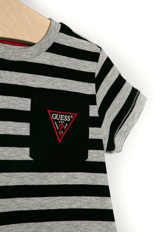Guess - T-shirt dziecięcy 92-122 cm czarny