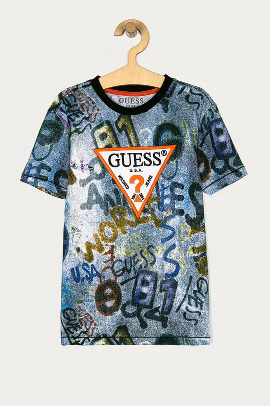 granatowy Guess - T-shirt dziecięcy 128-175 cm Chłopięcy