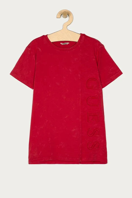 rdeča Guess otroški t-shirt 128-175 cm Fantovski
