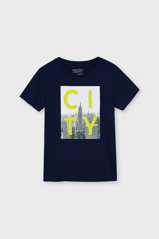 granatowy Mayoral - T-shirt dziecięcy Chłopięcy