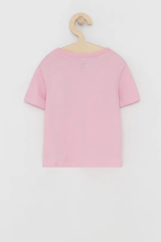 Polo Ralph Lauren T-shirt bawełniany dziecięcy 320674984007 różowy