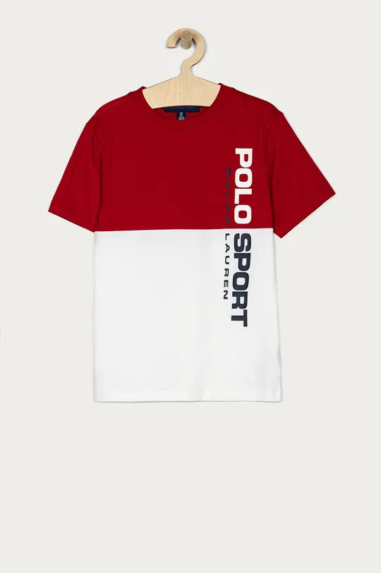 czerwony Polo Ralph Lauren T-shirt 323836666001 Chłopięcy