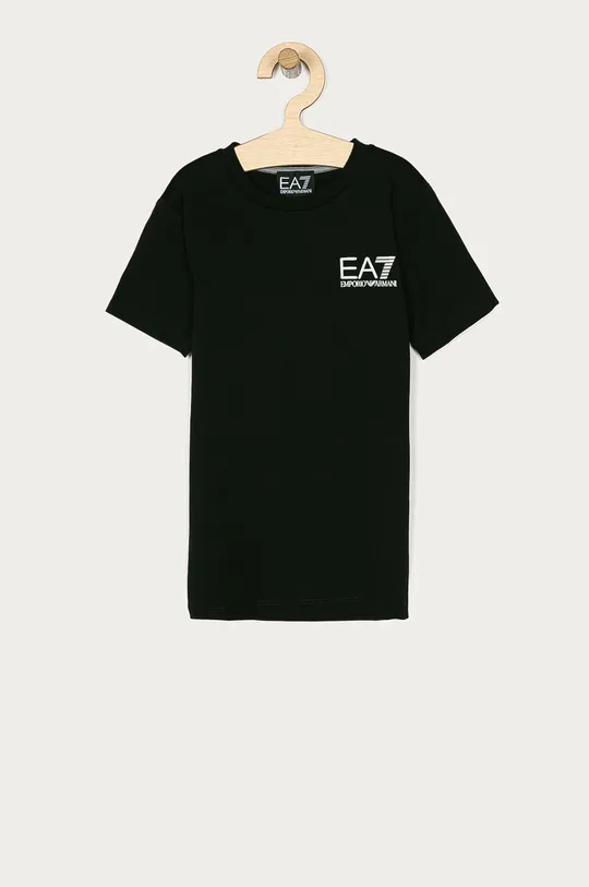 czarny EA7 Emporio Armani - T-shirt dziecięcy 104-164 cm 3KBT51.BJ02Z Chłopięcy