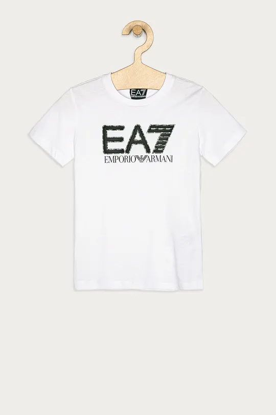 biały EA7 Emporio Armani - T-shirt dziecięcy 104-152 cm 3KBT53.BJ02Z Chłopięcy
