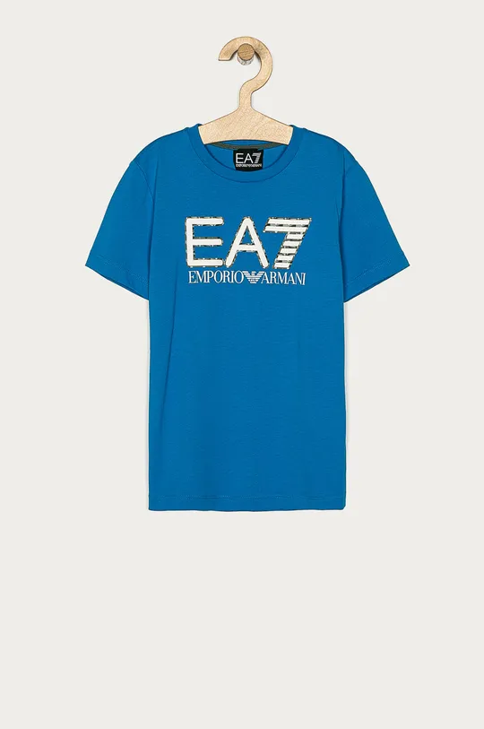 niebieski EA7 Emporio Armani - T-shirt dziecięcy 104-152 cm 3KBT53.BJ02Z Chłopięcy