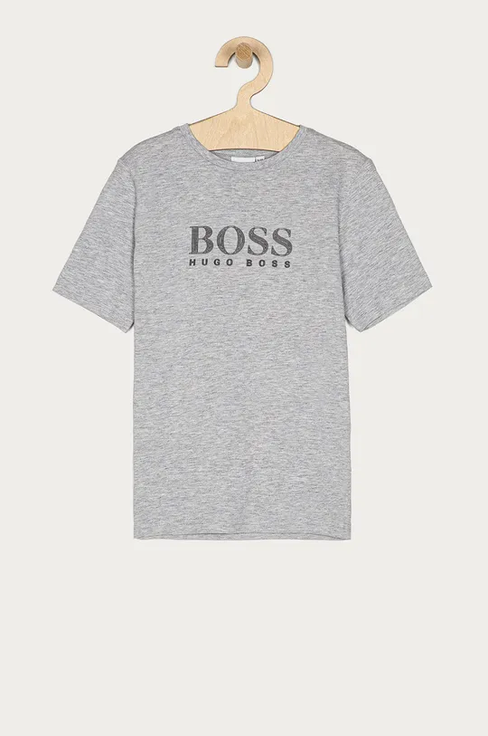 szary Boss - T-shirt dziecięcy J25G96.114.150 Chłopięcy