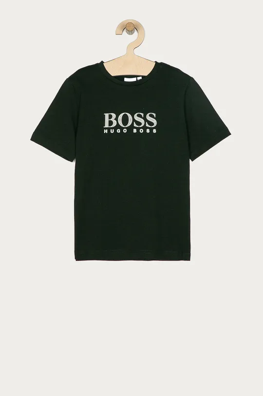 czarny Boss - T-shirt dziecięcy J25G96.114.150 Chłopięcy