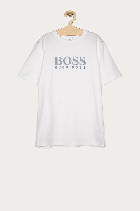 biały Boss - T-shirt dziecięcy J25G96.162.174 Chłopięcy