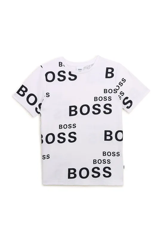 biały Boss T-shirt dziecięcy J25G95.162.174 Chłopięcy